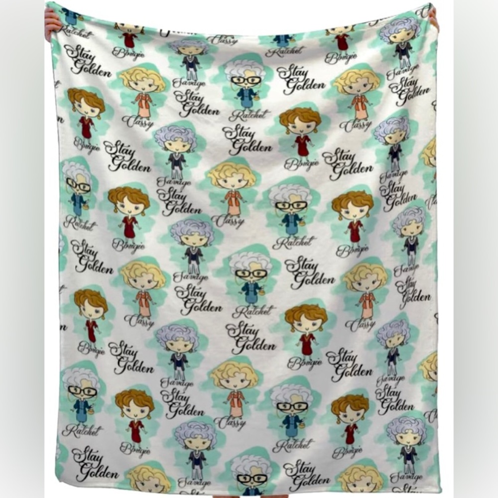 Golden Girls "Funko Pop" Style Blanket